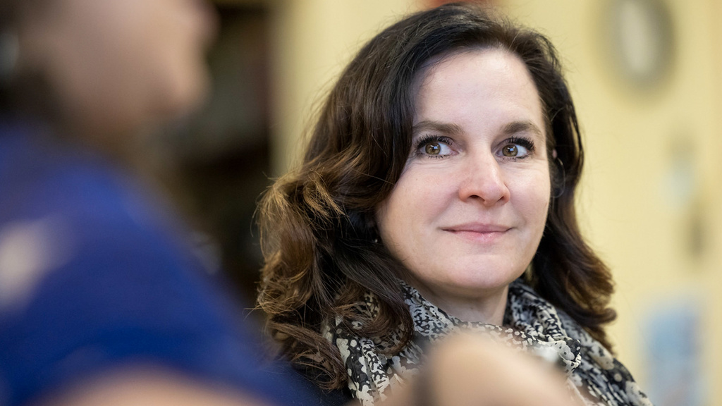 Sara Sanders during the DEI roundtable discussion